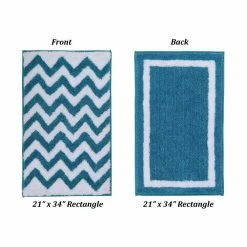 Pegasus Collection 2-Piece Aqua 100% Polyester 17 in. x 24 in., 21 in. x 34 in. Bath Rug Set by Better Trends 12 Pegasus Collection 2-Piece Aqua 100% Polyester 17 in. x 24 in., 21 in. x 34 in. Bath Rug Set by Better Trends -Better Trends Sales Store aqua better trends bathroom rugs bath mats bape2pc1721aq 1f 1000