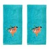 2-Piece Sloth Aqua 100% Cotton Hand Towel Set by SKL Home -Better Trends Sales Store aqua skl home bath towels v3228700830203 64 1000