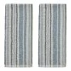 Farmhouse Stripe 2 Piece Hand Towel Set by SKL Home 2 Farmhouse Stripe 2 Piece Hand Towel Set by SKL Home -Better Trends Sales Store aqua skl home bath towels w4559500835203 64 1000