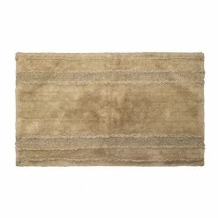 Ruffled Border Collection Beige 24 in. x 40 in. 100% Cotton Tufted Bath Rug by Better Trends -Better Trends Sales Store beige better trends bathroom rugs bath mats baru2440be c3 1000