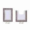 Torrent Collection Beige 17 in. x 24 in., 20 in. x 20 in. 100% Cotton 2 Piece Bath Rug Set by Better Trends -Better Trends Sales Store beige better trends bathroom rugs bath mats bato2pc1720be 64 1000