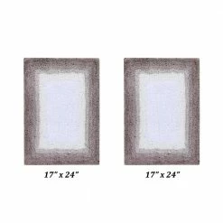 Torrent Collection Beige 17 in. x 24 in., 17 in. x 24 in. 100% Cotton 2 Piece Bath Rug Set by Better Trends
