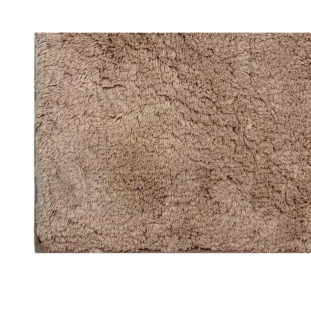 Memory Foam Collection Beige 100% Cotton Solid Pattern 18" x 54" RectangleBath Rug by Better Trends 6 Memory Foam Collection Beige 100% Cotton Solid Pattern 18" x 54" RectangleBath Rug by Better Trends - Image 4