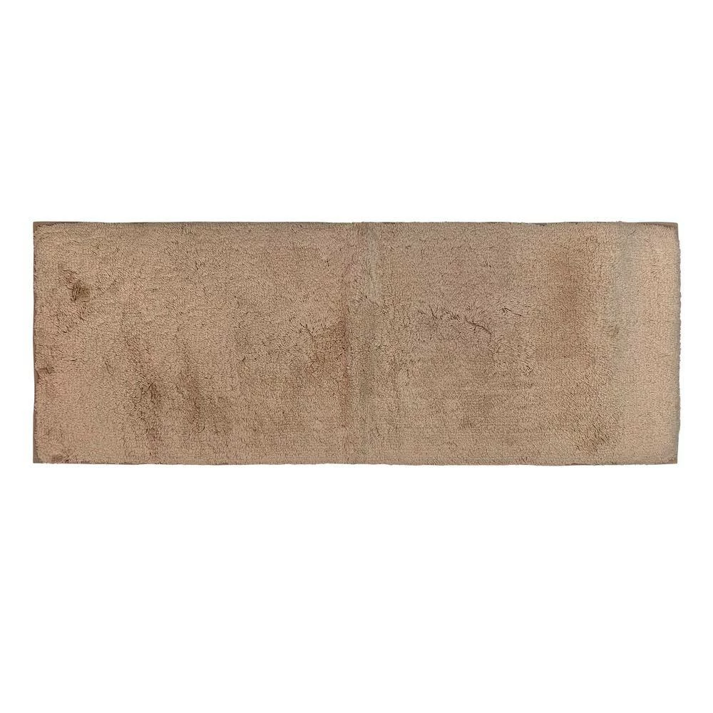 Memory Foam Collection Beige 100% Cotton Solid Pattern 18" x 54" RectangleBath Rug by Better Trends 5 Memory Foam Collection Beige 100% Cotton Solid Pattern 18" x 54" RectangleBath Rug by Better Trends - Image 3