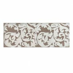 Memory Foam Collection Beige 100% Cotton Medallion Pattern 18" x 54" Rectangle Bath Rug by Better Trends -Better Trends Sales Store beige stripe better trends bathroom rugs bath mats ss bajc011854be c3 1000