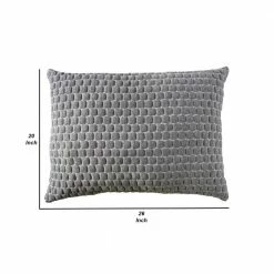 Gray Memory Gel Twin Size Pillow with Stretched Knit Cover by Benjara 10 Gray Memory Gel Twin Size Pillow with Stretched Knit Cover by Benjara -Better Trends Sales Store benjara bed pillows bm235539 44 1000