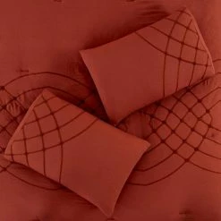 Alice 5-Piece Red Stitched Microfiber Queen Comforter Set by Benjara 10 Alice 5-Piece Red Stitched Microfiber Queen Comforter Set by Benjara -Better Trends Sales Store benjara bedding sets bm277175 4f 1000