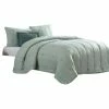 Alice 5-Piece Sea Green Microfiber Queen Comforter Set by Benjara -Better Trends Sales Store benjara bedding sets bm277181 64 1000