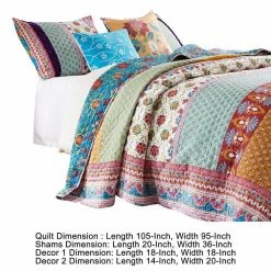 Sama 5-Piece Multi-Color Floral Print Patterns Velvet Reversible King Quilt Set by Benjara -Better Trends Sales Store benjara bedding sets bm280416 44 1000