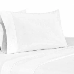 Matt 4- Piece White Soft Organic Cotton Full Bed Sheet Set by Benjara -Better Trends Sales Store benjara sheet sets bm276836 4f 1000
