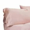 Minka 6-Piece Pink Solid Antimicrobial Microfiber Full Bed Sheet Set by Benjara