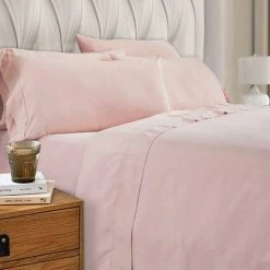 Minka 6-Piece Pink Solid Soft Antimicrobial Microfiber King Bed Sheet Set by Benjara 14 Minka 6-Piece Pink Solid Soft Antimicrobial Microfiber King Bed Sheet Set by Benjara -Better Trends Sales Store benjara sheet sets bm276858 fa 1000