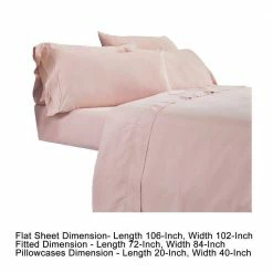 Minka 6-Piece Pink Solid Antimicrobial Microfiber California King Bed Sheet Set by Benjara 12 Minka 6-Piece Pink Solid Antimicrobial Microfiber California King Bed Sheet Set by Benjara -Better Trends Sales Store benjara sheet sets bm276859 44 1000