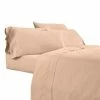 Minka 6-Piece Sand Pink Solid Soft Antimicrobial Microfiber Full Bed Sheet Set by Benjara