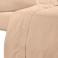 Minka 6-Piece Sand Pink Solid Soft Antimicrobial Microfiber Queen Bed Sheet Set by Benjara -Better Trends Sales Store benjara sheet sets bm276862 1f 1000
