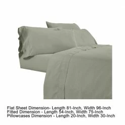 Minka 6-Piece Green Solid Soft Antimicrobial Microfiber Full Bed Sheet Set by Benjara -Better Trends Sales Store benjara sheet sets bm276866 44 1000