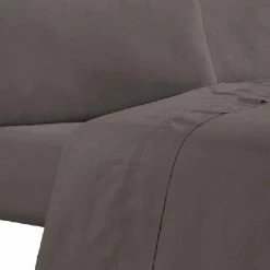 Minka 6-Piece Dark Brown Solid Soft Antimicrobial Microfiber Queen Bed Sheet Set by Benjara -Better Trends Sales Store benjara sheet sets bm276872 4f 1000