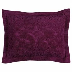 Ashton 3-Piece 100% Cotton Plum Queen Medallion Design Bedspread Coverlet Set by Better Trends -Better Trends Sales Store better trends bedding sets bsas3pcqupl c3 1000