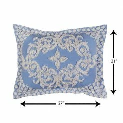 Florence 3-Piece 100% Cotton Blue Queen Medallion Design Bedspread Set by Better Trends -Better Trends Sales Store better trends bedding sets bsfl3pcqubl 4f 1000