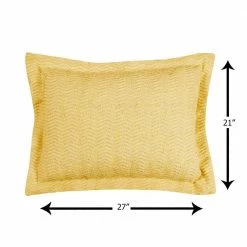 Natick 2-Piece 100% Cotton Yellow Twin Wavy Stripes Design Bedspread Set by Better Trends -Better Trends Sales Store better trends bedding sets bsna2pctwye 1f 1000