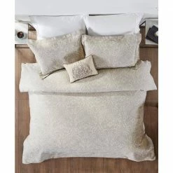 Haven Damask Comforter 4-Piece Gray Queen 100% Cotton Jacquard Weave with a Floral Pattern Comforter Set by Better Trends 10 Haven Damask Comforter 4-Piece Gray Queen 100% Cotton Jacquard Weave with a Floral Pattern Comforter Set by Better Trends -Better Trends Sales Store better trends bedding sets cohaqugr 4f 1000