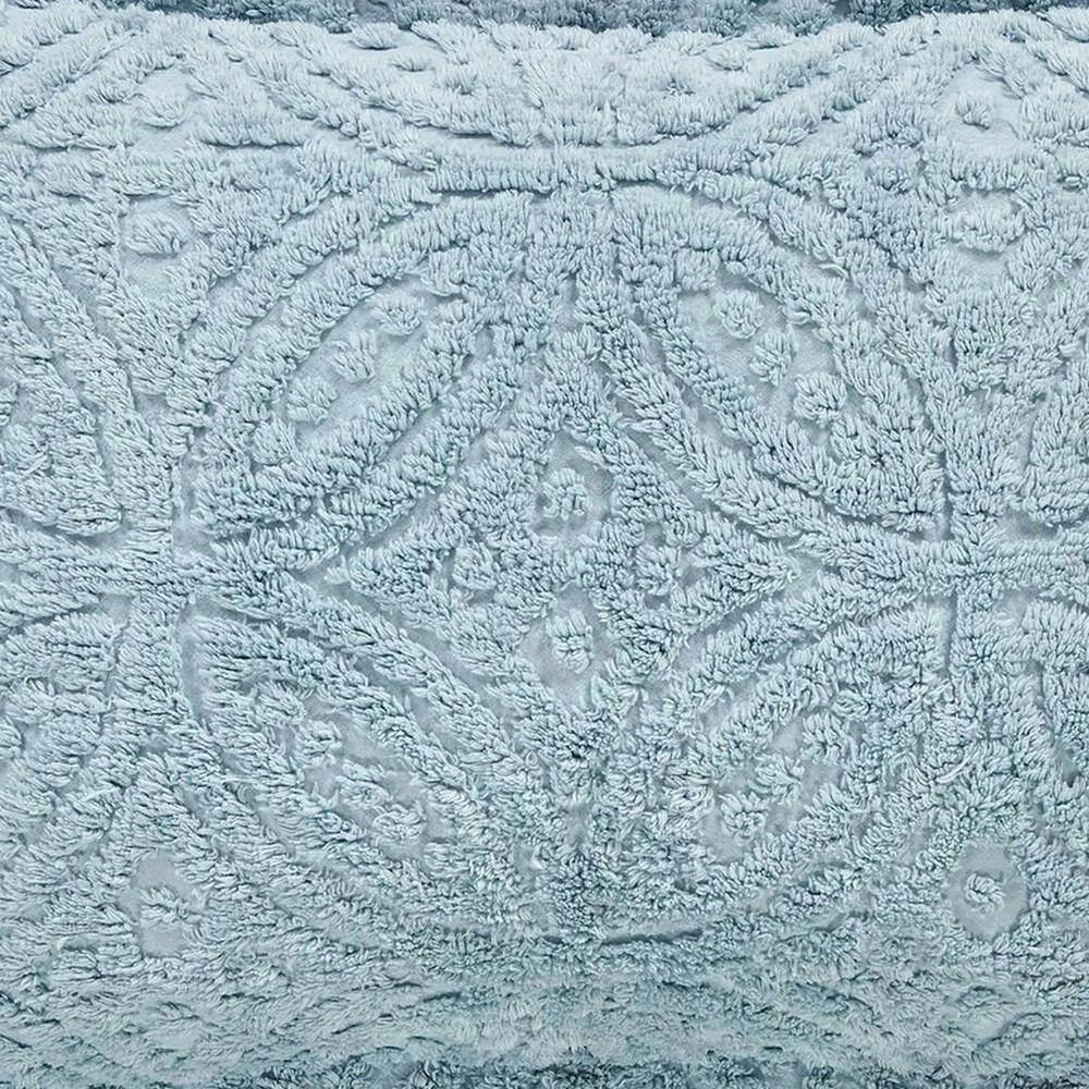 Wedding Ring Comforter 2-Piece Blue Twin 100% Cotton Tufted Unique Luxurious Soft Plush Chenille Comforter Set by Better Trends 7 Wedding Ring Comforter 2-Piece Blue Twin 100% Cotton Tufted Unique Luxurious Soft Plush Chenille Comforter Set by Better Trends - Image 5