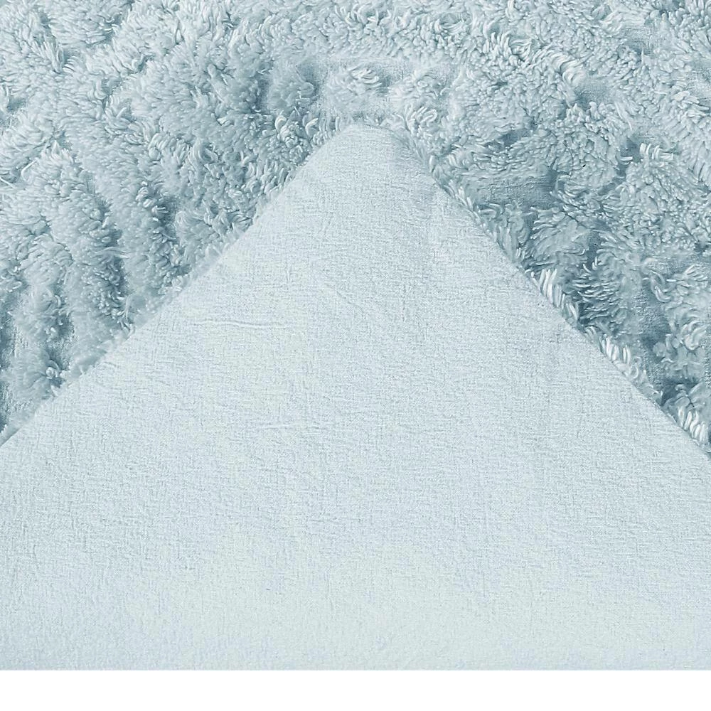 Wedding Ring Comforter 2-Piece Blue Twin 100% Cotton Tufted Unique Luxurious Soft Plush Chenille Comforter Set by Better Trends 4 Wedding Ring Comforter 2-Piece Blue Twin 100% Cotton Tufted Unique Luxurious Soft Plush Chenille Comforter Set by Better Trends - Image 2