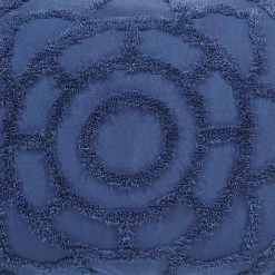 Cleo Comforter 3-Piece Floral Design Navy Full/Queen 100% Cotton Tufted Chenille Comforter Set by Better Trends -Better Trends Sales Store better trends bedding sets ss quclqfnv 1f 1000