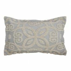 Eden Comforter 3-Piece Floral Design Gray & Ivory King 100% Cotton Tufted Chenille Comforter Set by Better Trends -Better Trends Sales Store better trends bedding sets ss quedkigriv 4f 1000