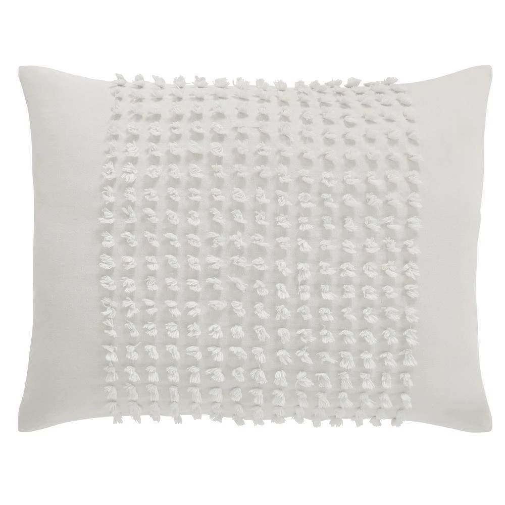 Olivia Comforter 3-Pece Ivory Full/Queen 100% Cotton Tufted Chenille Motif Design Comforter Set by Better Trends 6 Olivia Comforter 3-Pece Ivory Full/Queen 100% Cotton Tufted Chenille Motif Design Comforter Set by Better Trends - Image 4