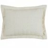 Natick Collection in Wavy Channel Stripes Design Ivory Standard 100% Cotton Tufted Chenille Sham by Better Trends -Better Trends Sales Store better trends pillowcases ss shna2127na 64 1000