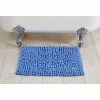 Loopy Chenille Collection Blue 24 in. x 24 in. 100% Cotton Bath Rug by Better Trends -Better Trends Sales Store blue better trends bathroom rugs bath mats ss balc24blu 64 1000