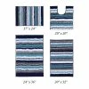 Griffie Collection 4-Piece Blue and Grey100% Polyester 17 in. x 24 in. Bath Rug Set by Better Trends