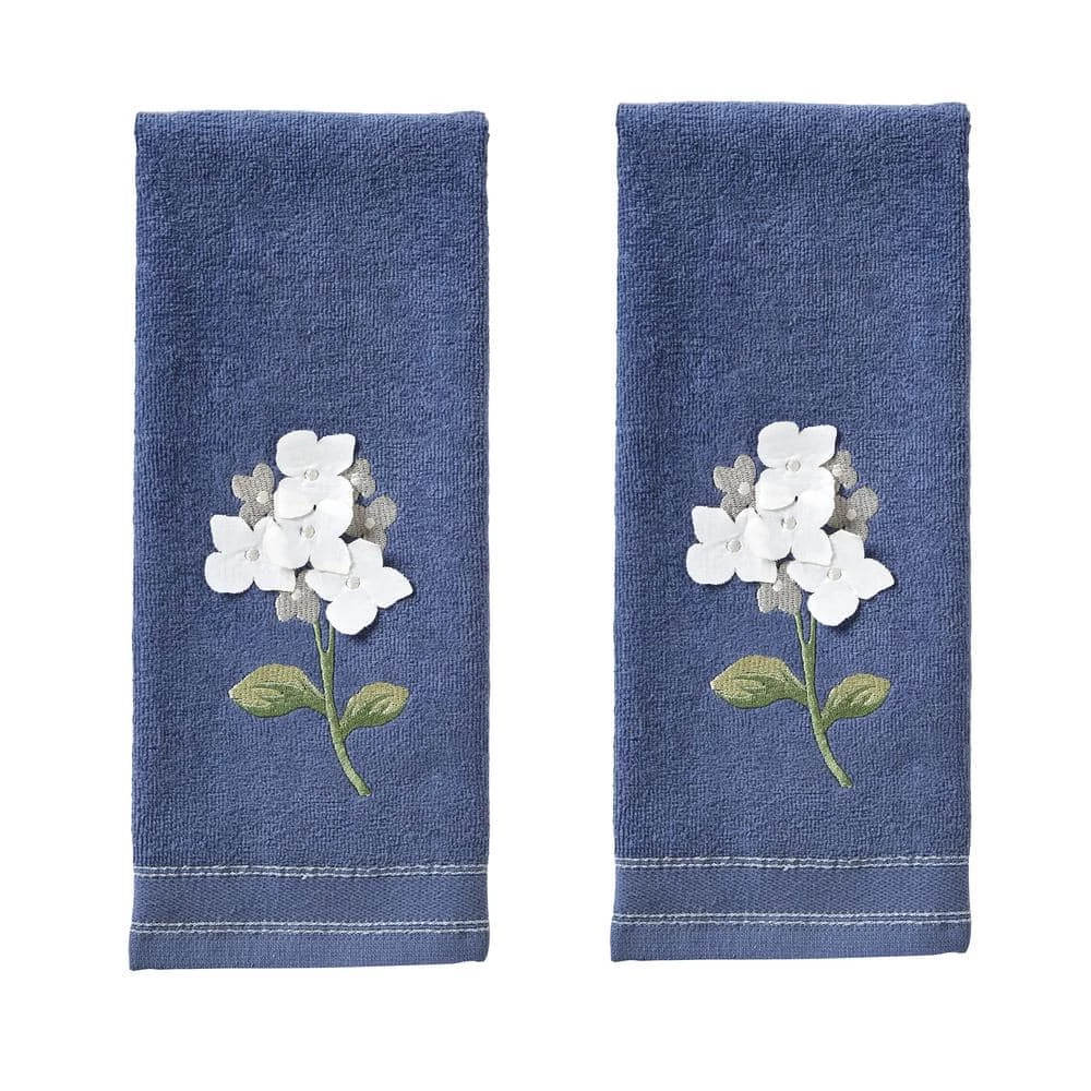 Farm Hydrangea 100% Cotton 2-Pack Blue Hand Towel by SKL Home 3 Farm Hydrangea 100% Cotton 2-Pack Blue Hand Towel by SKL Home
