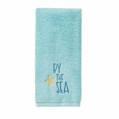 Ocean Watercolor Hand Towel (2-Pack), Blue by SKL Home -Better Trends Sales Store blue skl home bath towels w0055600830203 4f 1000