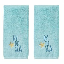 Ocean Watercolor Hand Towel (2-Pack), Blue by SKL Home