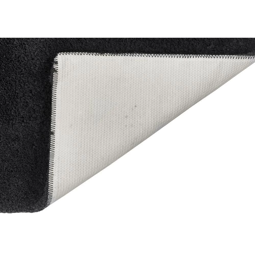 Micro Plush Collection Charcoal 21" x 34" 100% Micro Polyester Tufted Bath Rug by Better Trends 4 Micro Plush Collection Charcoal 21" x 34" 100% Micro Polyester Tufted Bath Rug by Better Trends - Image 2