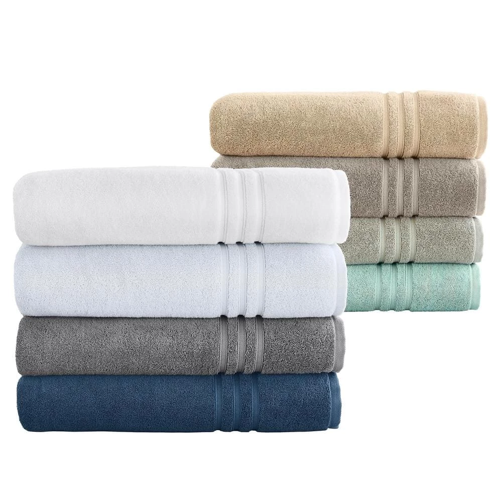 Turkish Cotton Ultra Soft 18-Piece Bath Sheet Towel Set in Charcoal by Home Decorators Collection 5 Turkish Cotton Ultra Soft 18-Piece Bath Sheet Towel Set in Charcoal by Home Decorators Collection - Image 3