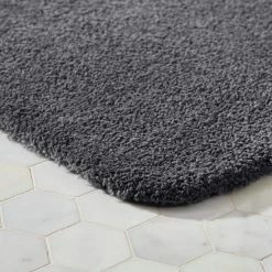 Eloquence Charcoal 24 in. x 40 in. Nylon Machine Washable Bath Mat by Home Decorators Collection -Better Trends Sales Store charcoal home decorators collection bathroom rugs bath mats 398827 40 1000