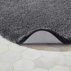 Eloquence Charcoal 24 in. x 40 in. Nylon Machine Washable Bath Mat by Home Decorators Collection -Better Trends Sales Store charcoal home decorators collection bathroom rugs bath mats 398827 a0 1000
