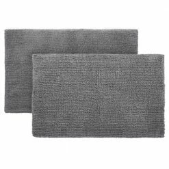 Charcoal 24 in. x 40 in. Cotton Reversible Bath Rug by Home Decorators Collection 22 Charcoal 24 in. x 40 in. Cotton Reversible Bath Rug by Home Decorators Collection -Better Trends Sales Store charcoal home decorators collection bathroom rugs bath mats hmt443 charcoal 1f 1000