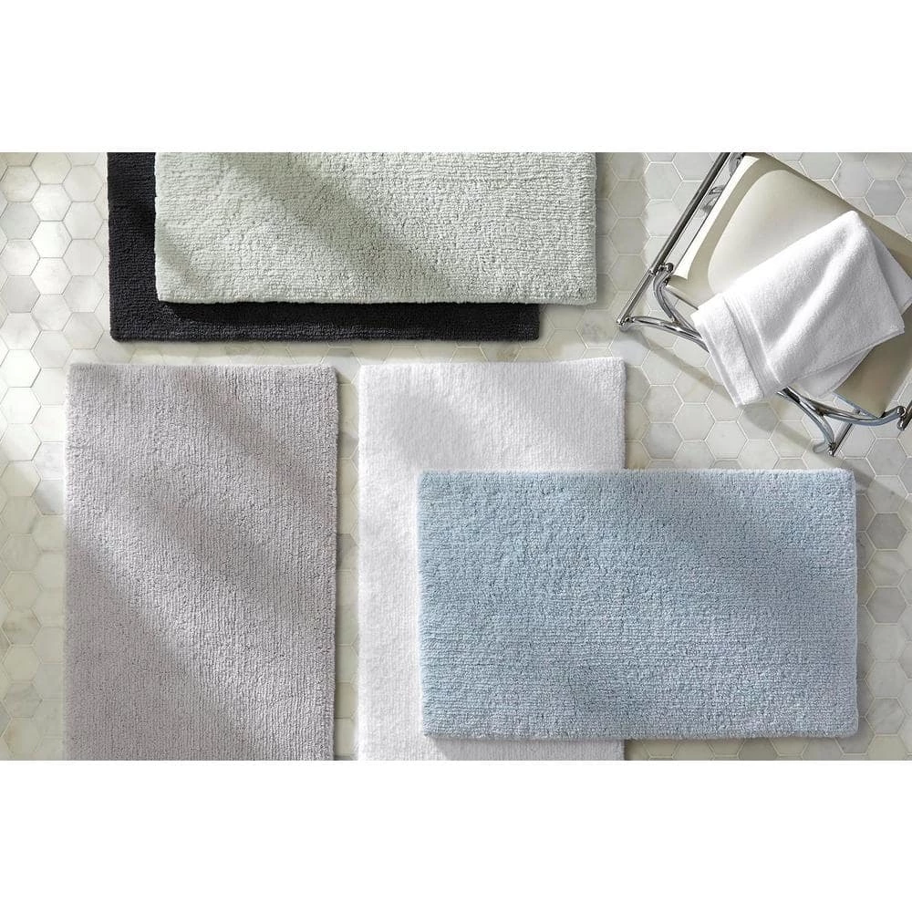 Charcoal 24 in. x 40 in. Cotton Reversible Bath Rug by Home Decorators Collection 4 Charcoal 24 in. x 40 in. Cotton Reversible Bath Rug by Home Decorators Collection - Image 2