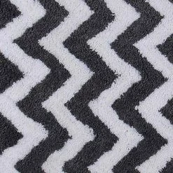 Pegasus Collection 4 Piece Charcol 100% Polyester Bath Rug Set (17" x 24" : 20" x 20" : 21" x 34" : 20" x 60") by Better Trends