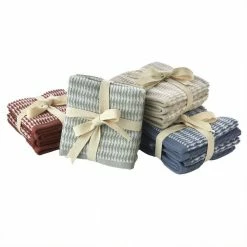 Longborough Jacq 4-Piece Wash Set, 100% Cotton, Denim, 12 in. x 12 in. by SKL Home 13 Longborough Jacq 4-Piece Wash Set, 100% Cotton, Denim, 12 in. x 12 in. by SKL Home -Better Trends Sales Store denim skl home bath towels w2905300835303 fa 1000