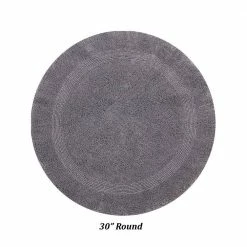 Lux Collection Grey 30 in. x 30 in. 100% Cotton Reversible Race Track Pattern Bath Rug by Better Trends 8 Lux Collection Grey 30 in. x 30 in. 100% Cotton Reversible Race Track Pattern Bath Rug by Better Trends -Better Trends Sales Store gray better trends bathroom rugs bath mats ss balu30rgr c3 1000