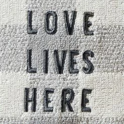 Love Lives Here 100% Cotton 2-Pack Gray Hand Towel by SKL Home -Better Trends Sales Store gray skl home bath towels v1739000835203 4f 1000