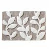 Greenhouse Leaves Gray 30 in. x 20 in. Floral Cotton/Polyester Bath Rug by SKL Home