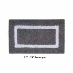 Hotel Collection Gray/White (17" x 24" : 21" x 34") 100% Cotton 2 Piece Bath Rug Set by Better Trends 10 Hotel Collection Gray/White (17" x 24" : 21" x 34") 100% Cotton 2 Piece Bath Rug Set by Better Trends -Better Trends Sales Store gray white better trends bathroom rugs bath mats baho2pc1721grwh 4f 1000