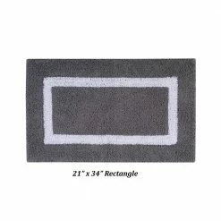 Hotel Collection Gray/White (17" x 24" : 20" x 20" : 21" x 34") 100% Cotton 3 Piece Bath Rug Set by Better Trends 12 Hotel Collection Gray/White (17" x 24" : 20" x 20" : 21" x 34") 100% Cotton 3 Piece Bath Rug Set by Better Trends -Better Trends Sales Store gray white better trends bathroom rugs bath mats baho3pc122grwh 1f 1000