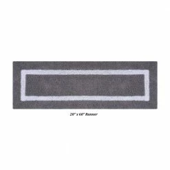 Hotel Collection Gray/White 100% Cotton 4 Piece Bath Rug Set by Better Trends 14 Hotel Collection Gray/White 100% Cotton 4 Piece Bath Rug Set by Better Trends -Better Trends Sales Store gray white better trends bathroom rugs bath mats baho4pc1226grwh 44 1000